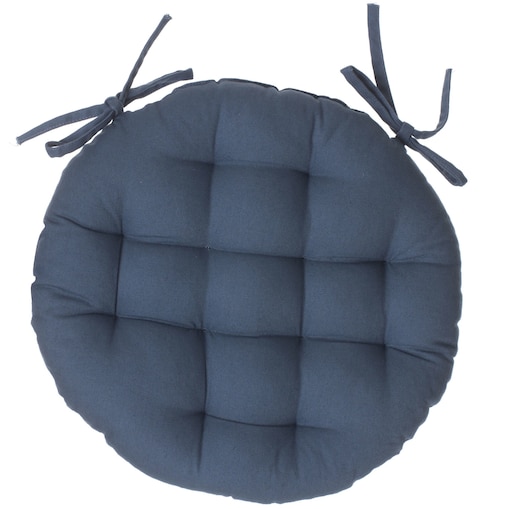 Pikowana poduszka na krzesło, okrągła, Ø 38 cm