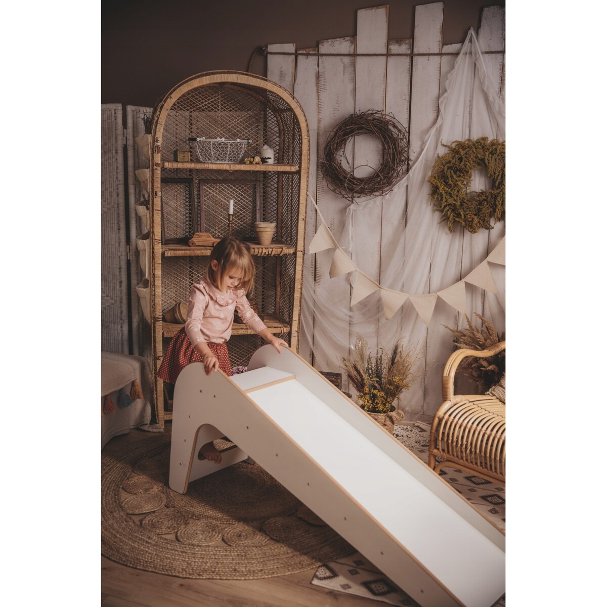 Drewniana zjeżdżalnia domowa CERTYFIKOWANA