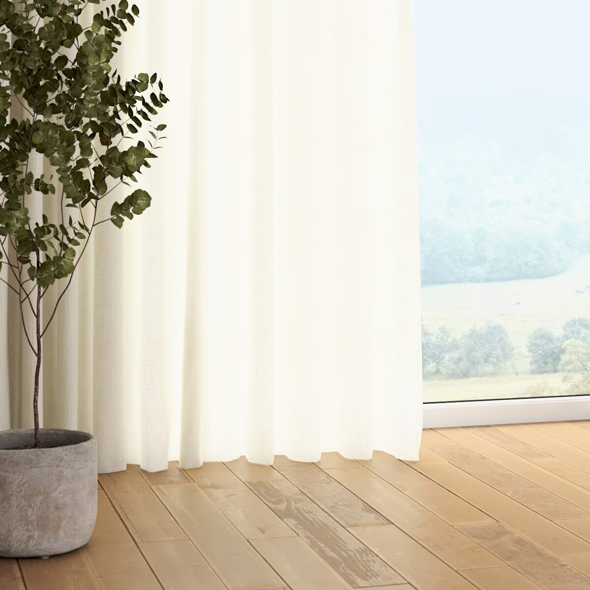 Zasłona na taśmie marszczącej 1 szt. 130x260 ecru