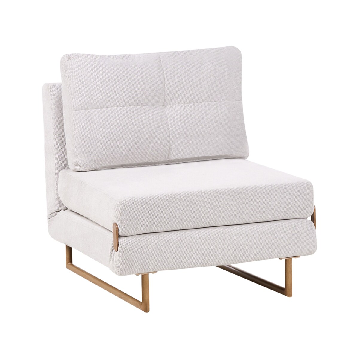 Sofa rozkładana jednoosobowa JERSLEV Złamana biel