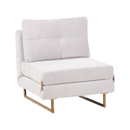 Sofa rozkładana jednoosobowa JERSLEV Złamana biel