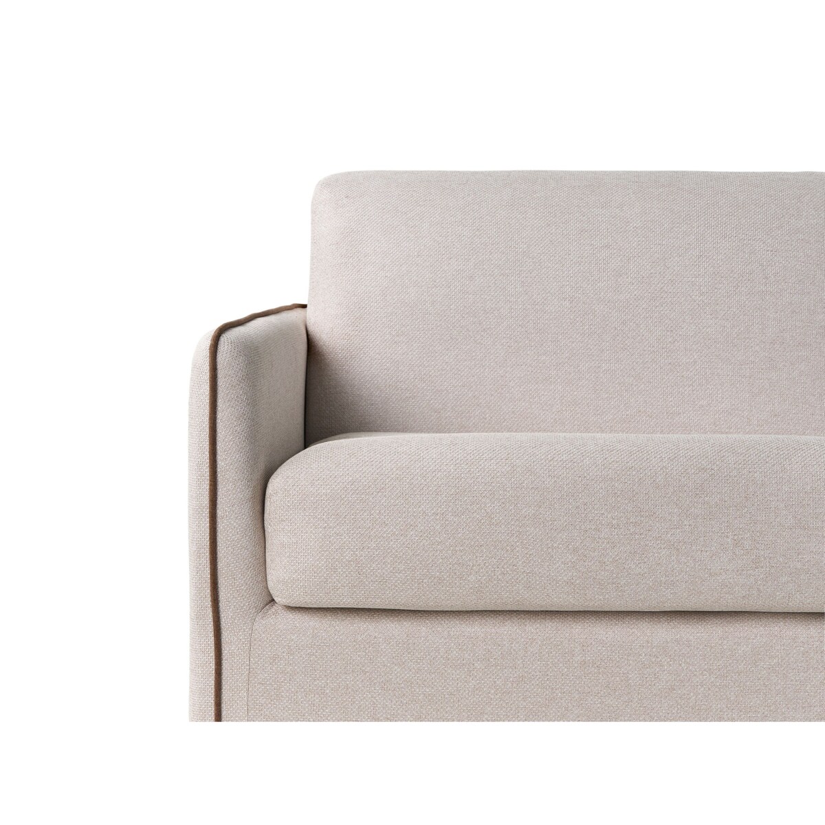 Sofa rozkładana ISHOJ Jasnobeżowy Tkanina