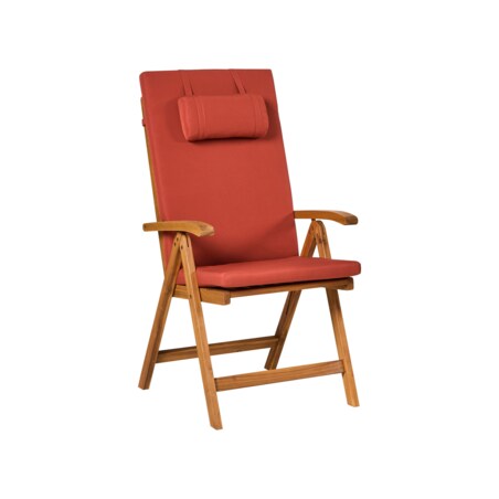 Zestaw mebli balkonowych JAVA PREMIUIM Drewno akacjowe Czerwony