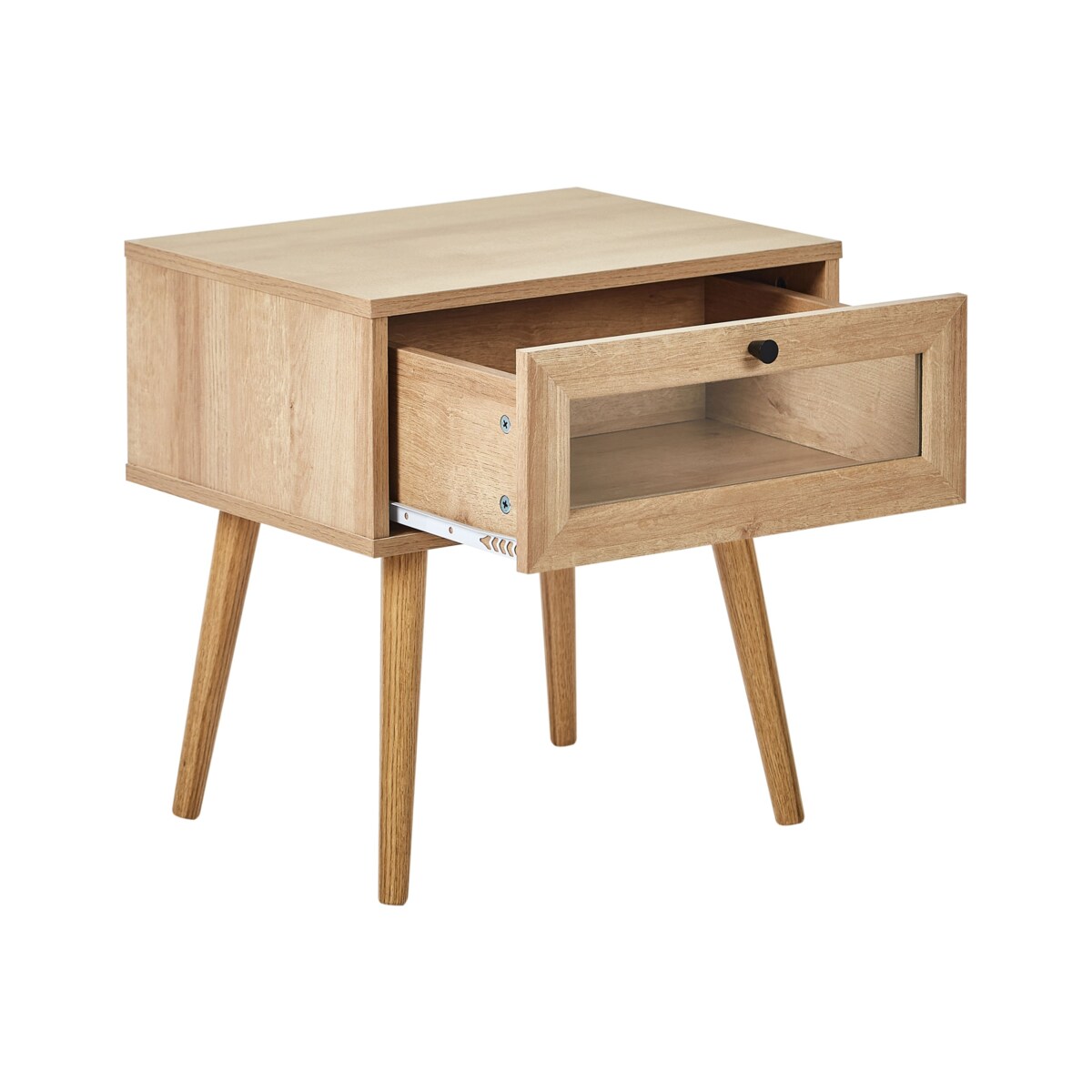 Szafka nocna 1 szuflada ALBANY Jasnobrązowy