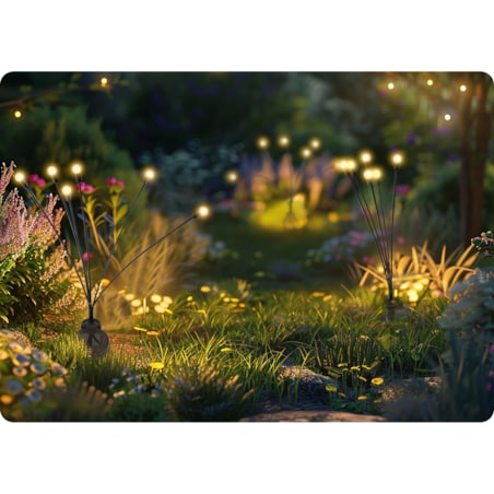 Lampki solarne do ogrodu świetliki czujnik zmierzchu Ilumen