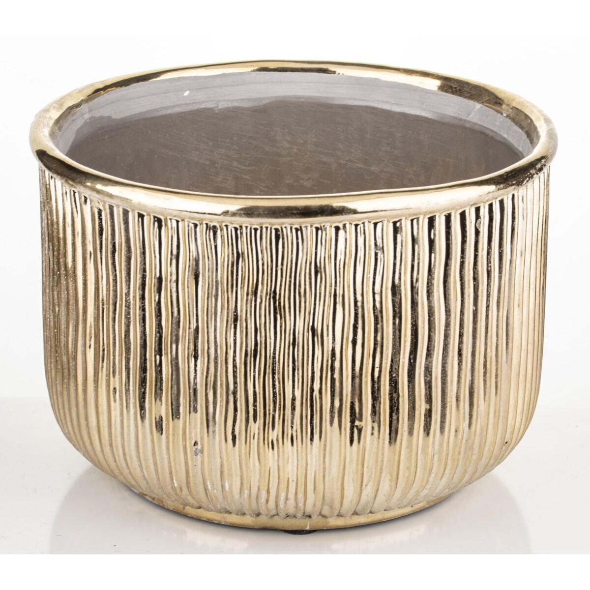 Osłonka kamionkowa 18x26x26 cm FICTILIS niska i pękata