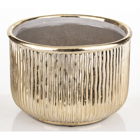 Osłonka kamionkowa 18x26x26 cm FICTILIS niska i pękata