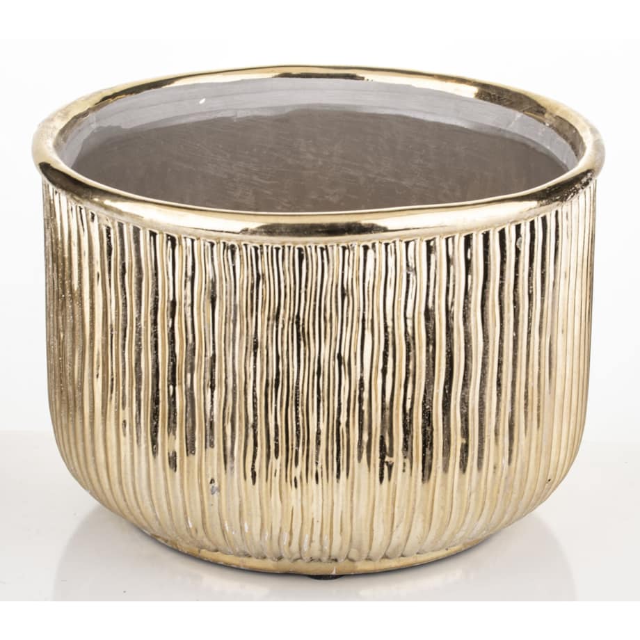 Osłonka kamionkowa 18x26x26 cm FICTILIS niska i pękata