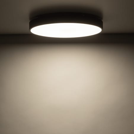 Lampa Sufitowa Łazienkowa Tk Lighting Velis Brązowy Plafon Led 30W Ip54 Zmienna Barwa, Ściemniany