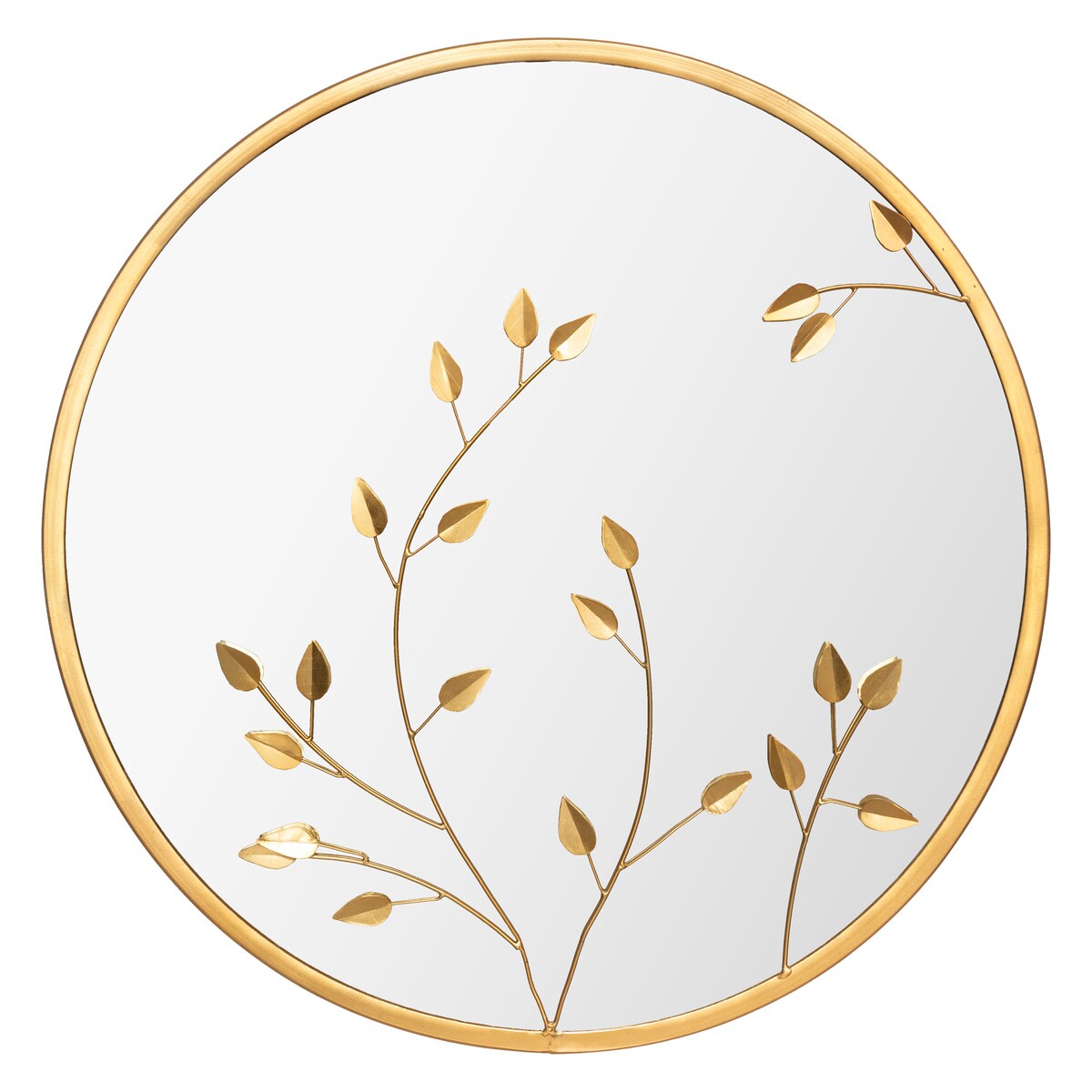 Lustro dekoracyjne LEAVES, Ø 58 cm