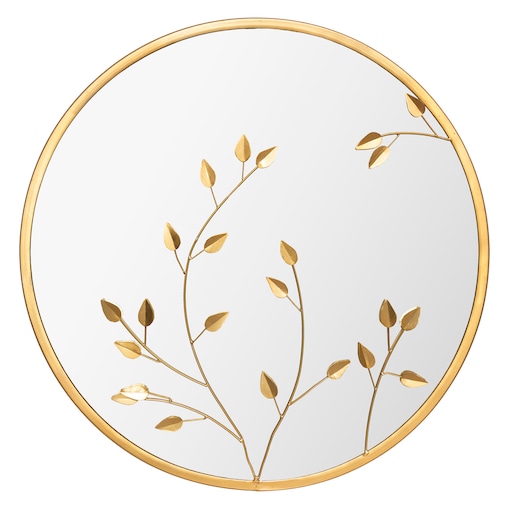Lustro dekoracyjne LEAVES, Ø 58 cm