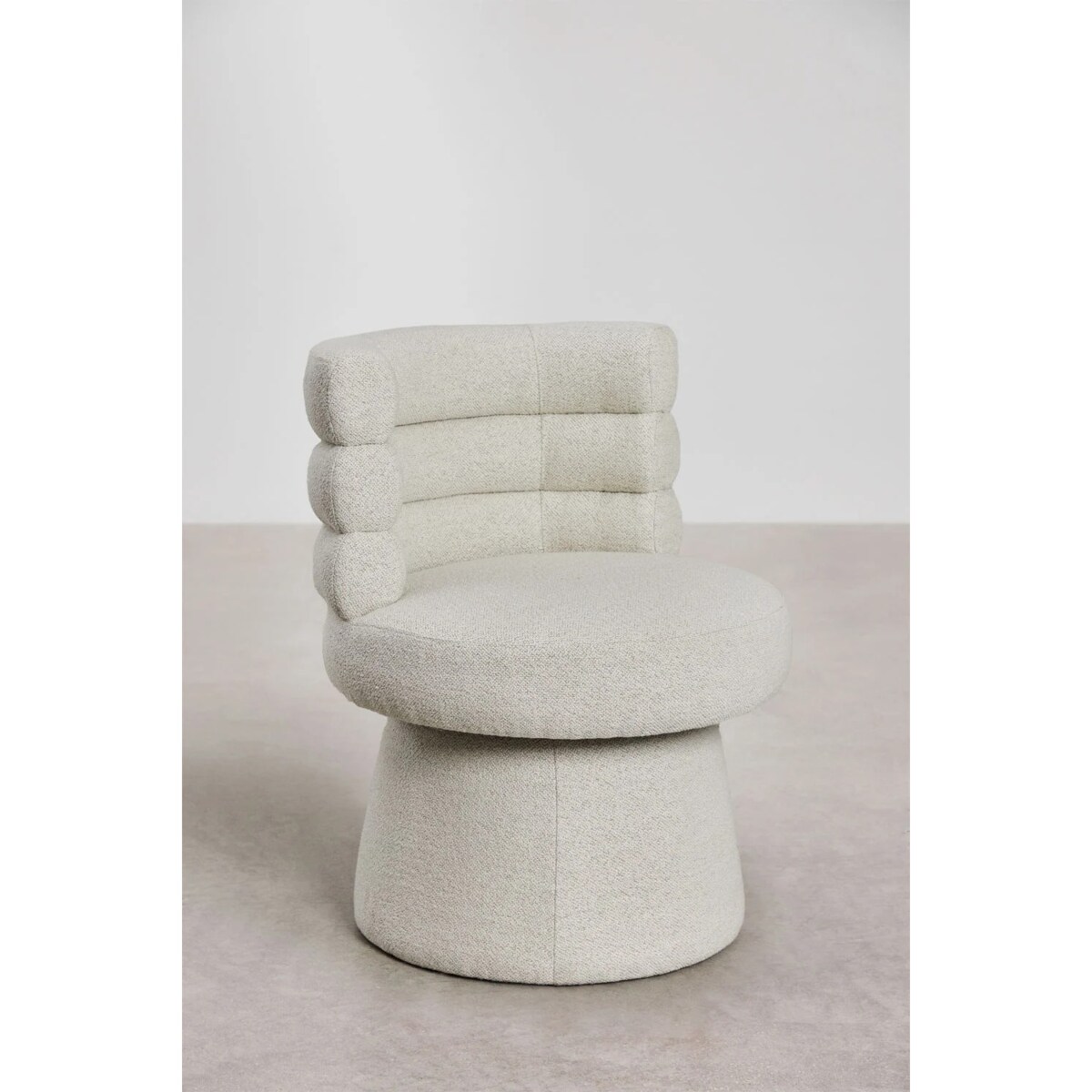 Krzesło obrotowe, do jadalni Protea beżowo-kremowe