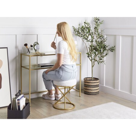 Stołek PRESHO Złamana biel