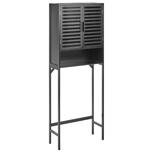 Szafka łazienkowa OKARCHE Bambus 63 cm Czarny