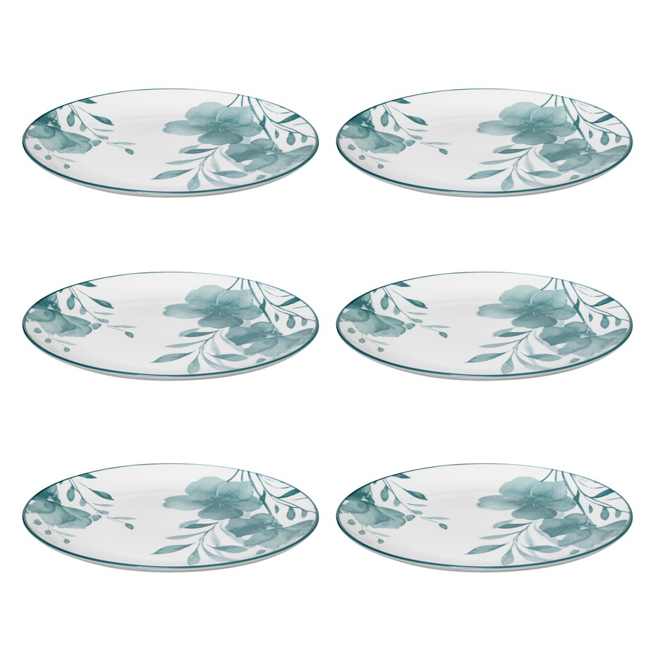 Talerze obiadowe porcelanowe LILY, 6 sztuk x Ø 27 cm