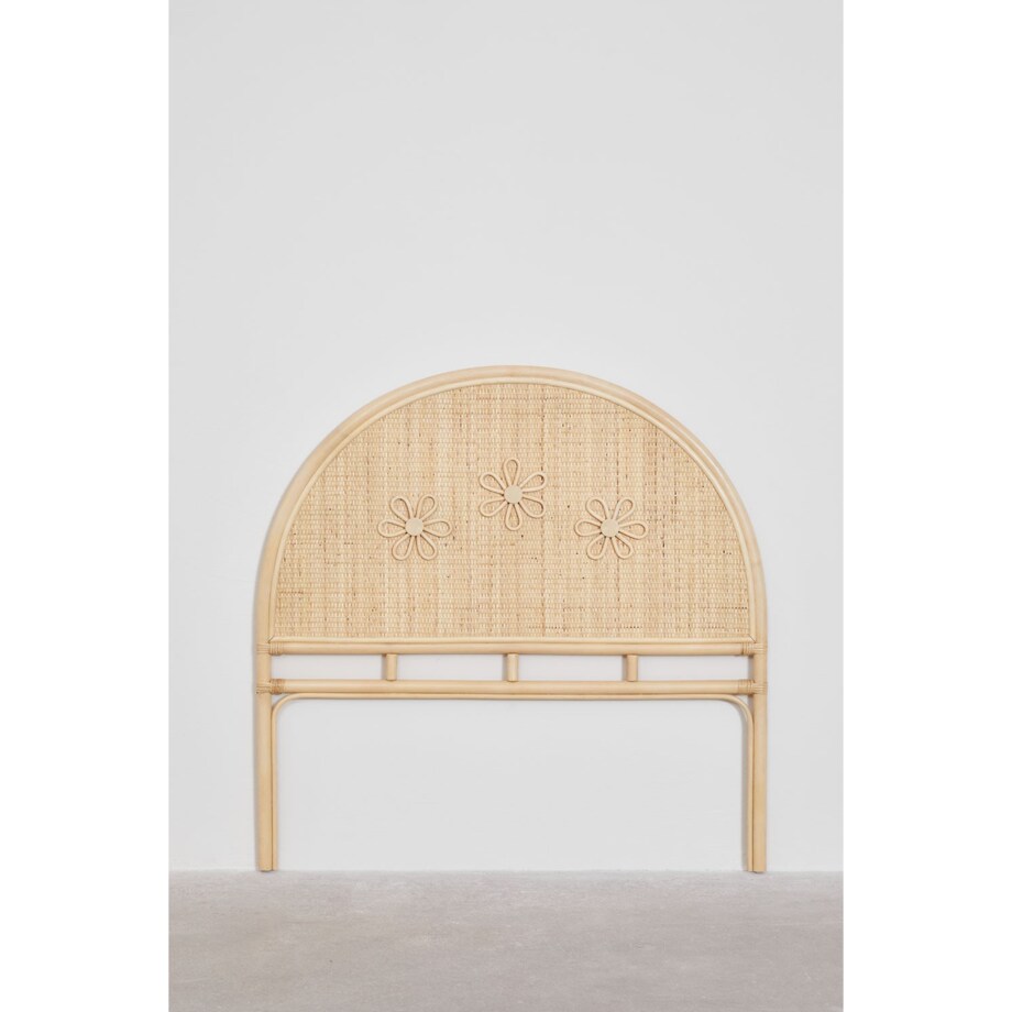 Zagłówek rattanowy naturalny Daisy 90 cm