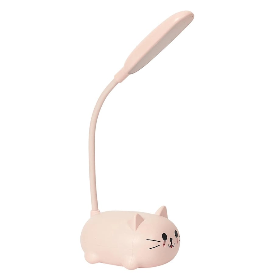 Lampka LED dla dzieci 21x8,5x11 cm KITTY różowa