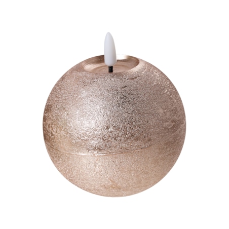 Zestaw 3 świec LED AMBROSIA 11 cm Złoty