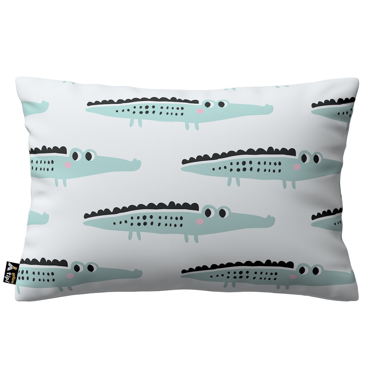 Poszewka Milly prostokątna 60x40 ecru-zielony