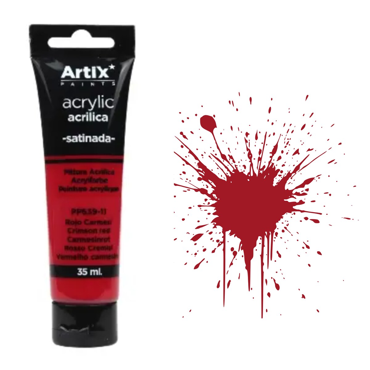farba akrylowa crimson red artix pp639-11, 35ml