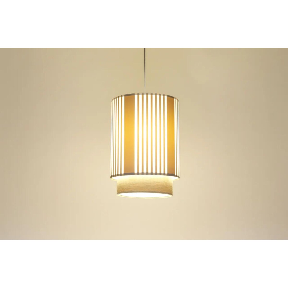 Lampa wisząca DUO LAMI LINE 25 biała/kremowa