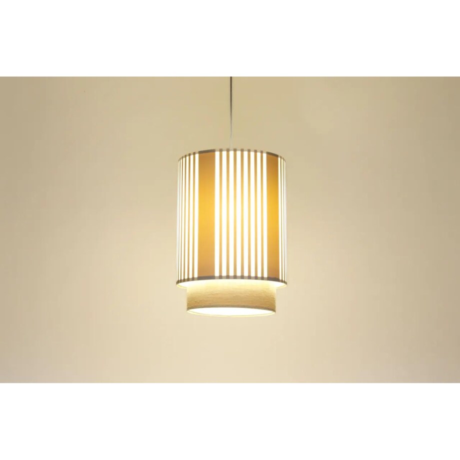 Lampa wisząca DUO LAMI LINE 25 biała/kremowa