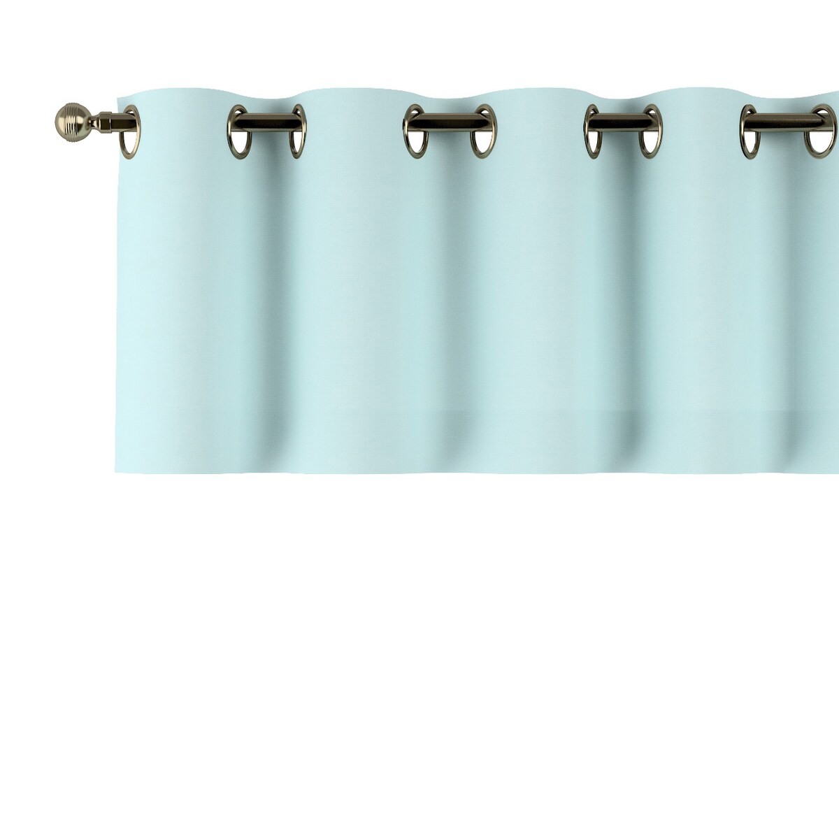 Lambrekin na kółkach 390x40 pastelowy błękit