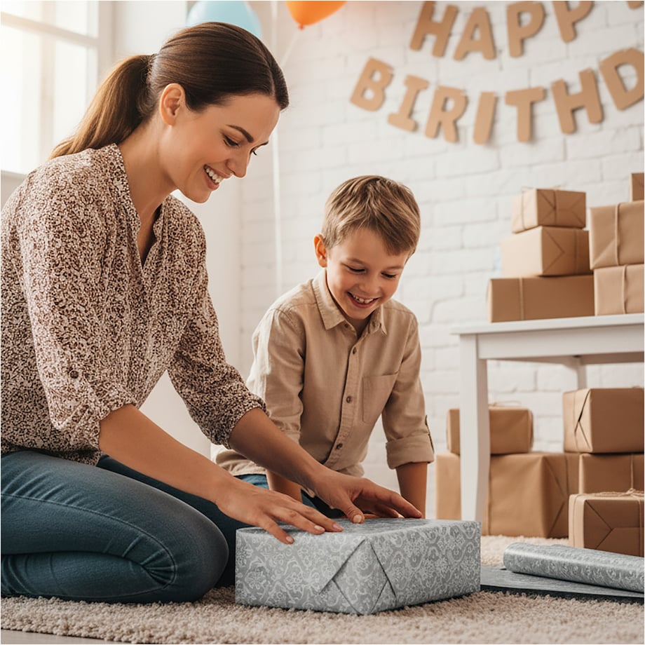 Papier Prezentowy Do Pakowania Prezentów 25 m MEGAROLKA Świąteczny Do Paczek Ozdobny Urodzinowy