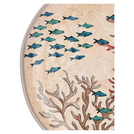 Zestaw 2 talerzy obiadowych z melaminy Sea Life - 27 cm