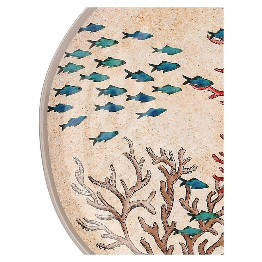 Zestaw 2 talerzy obiadowych z melaminy Sea Life - 27 cm