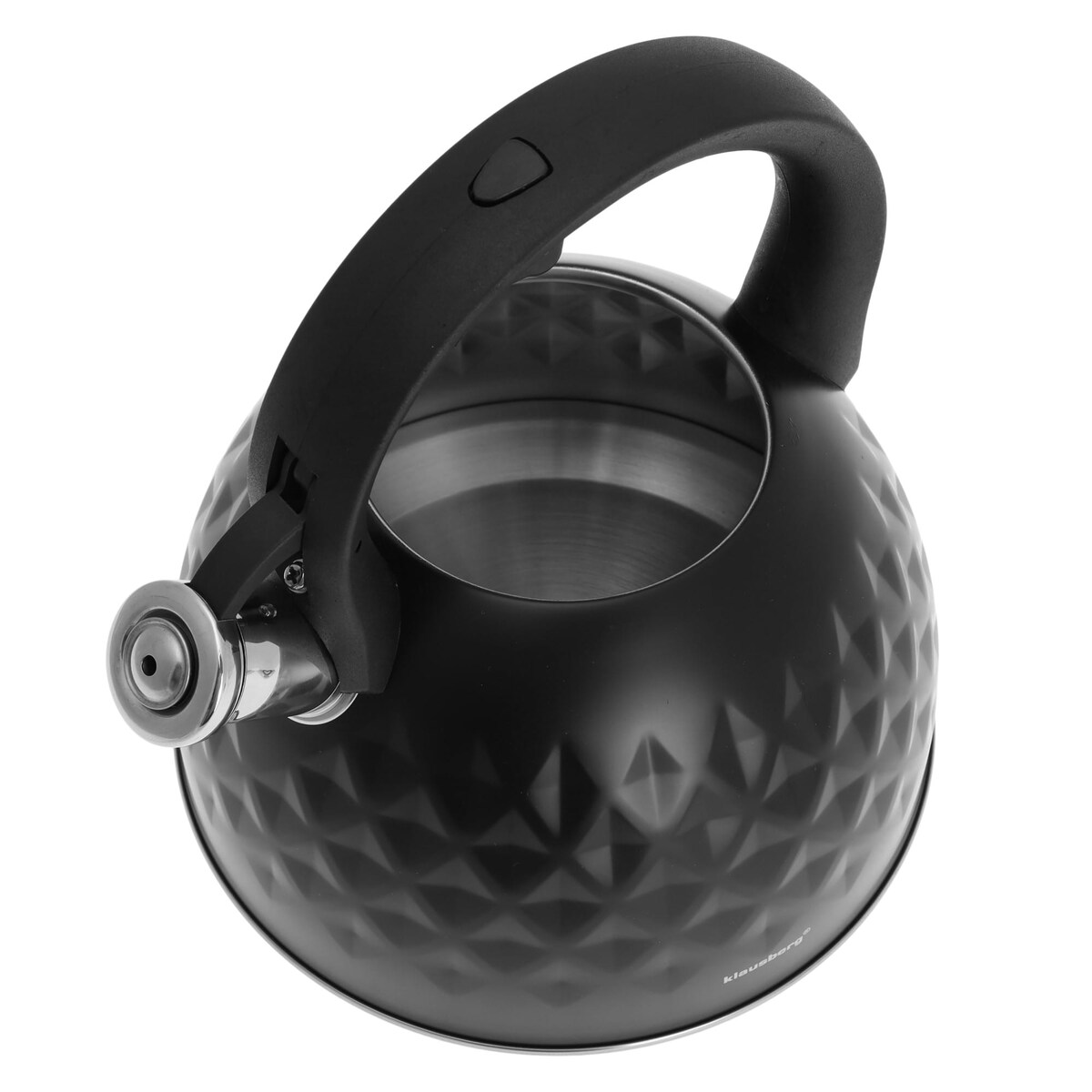 Czajnik stalowy z gwizdkiem 3.0L Diamond czarny KLAUSBERG