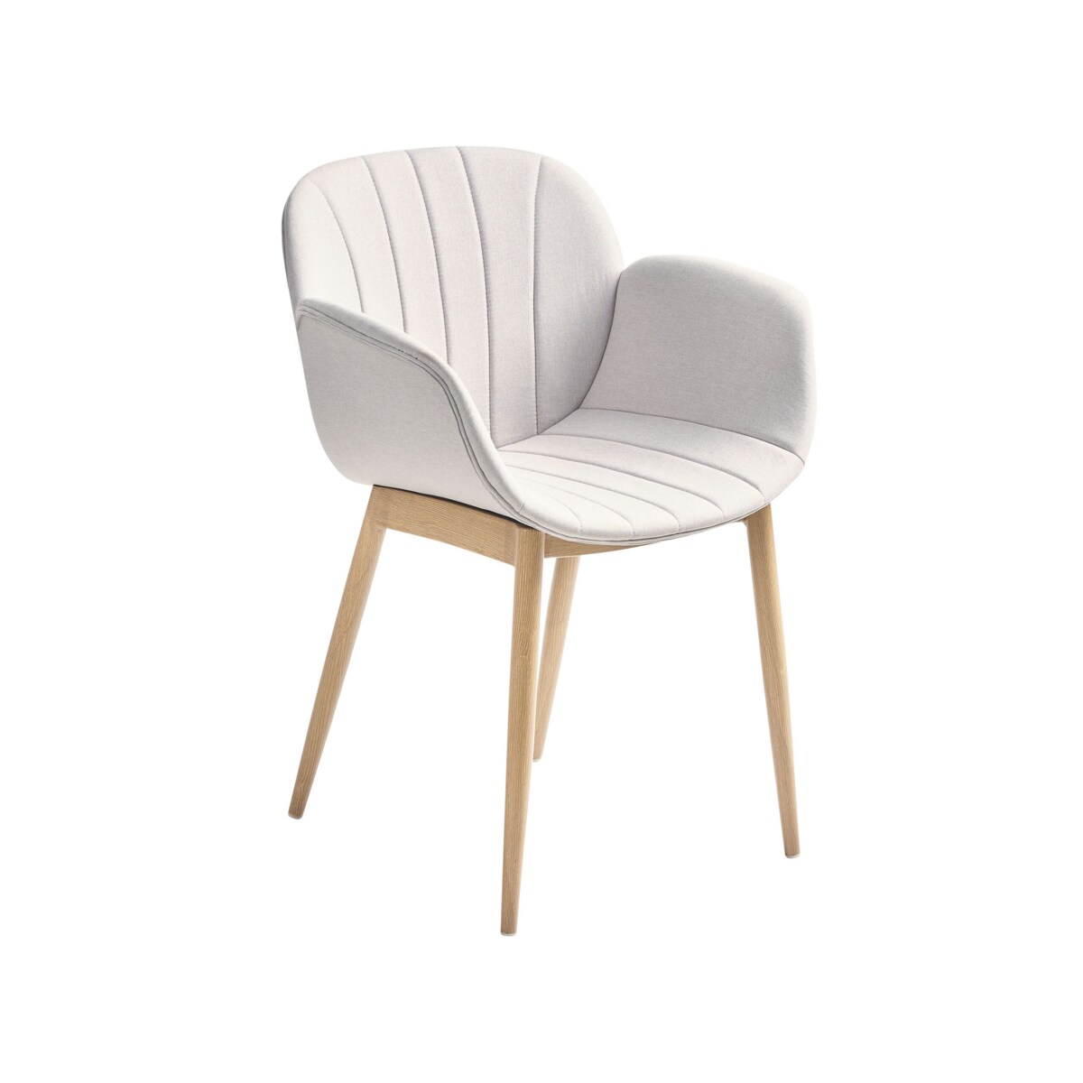 Zestaw 2 krzeseł do jadalni szary ALICE