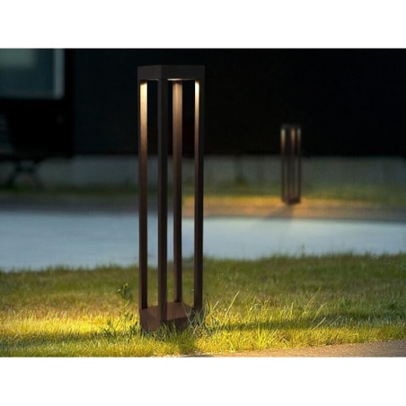Zewnętrzna LAMPA stojąca QUBE ABIGALI-GLQ600WW 7W prostokątna OPRAWA ogrodowa LED 7W 3000K outdoor IP65 czarna, Abigali
