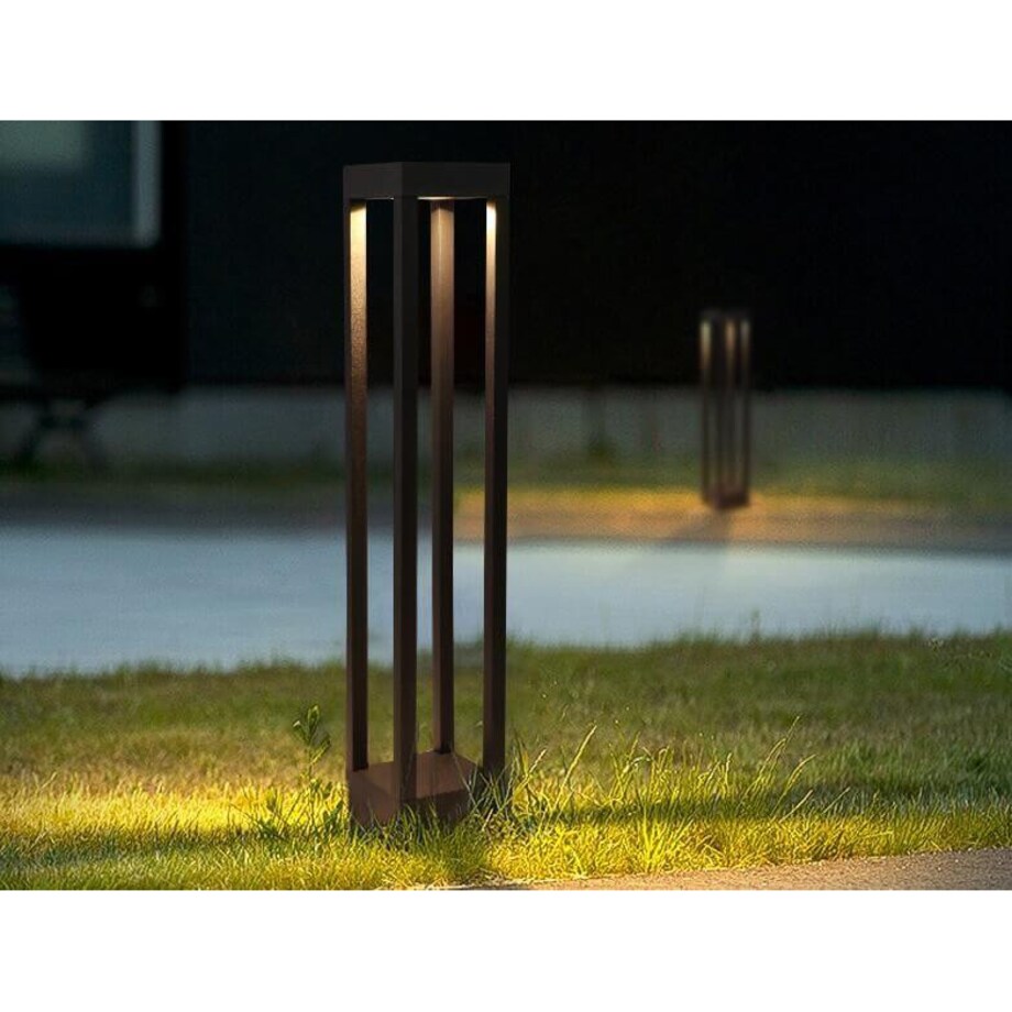 Zewnętrzna LAMPA stojąca QUBE ABIGALI-GLQ600WW 7W prostokątna OPRAWA ogrodowa LED 7W 3000K outdoor IP65 czarna, Abigali