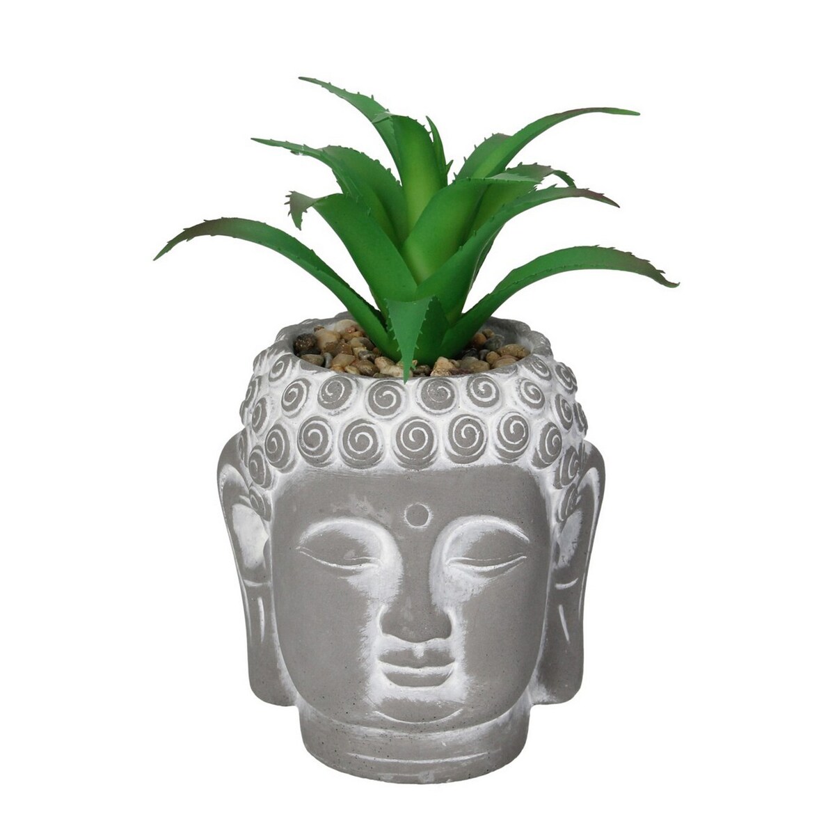 Dekoracja Aloe Buddha 17cm, 10 x 10 0x 17 cm