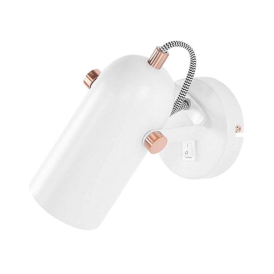 Lampa spot metalowa biała TYRIA