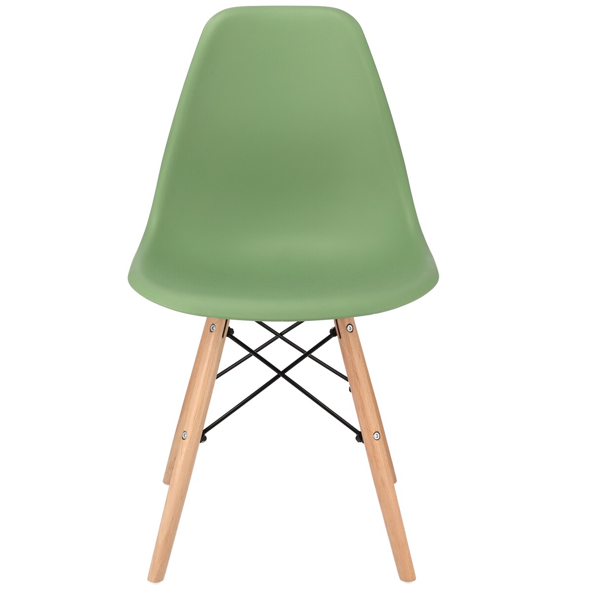 Krzesło skandynawskie kuchenne EVA zielone wygodne