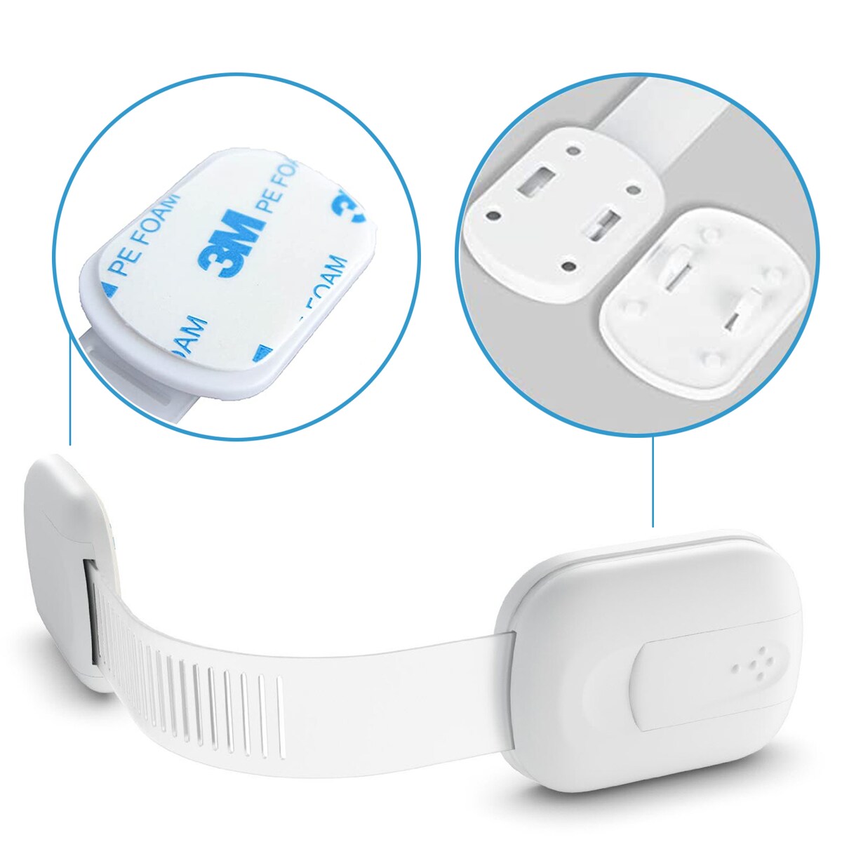 zabezpieczenia szaf i szuflad z regulacją, sipo, zestaw 6 szuk