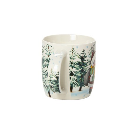 Kubek Świąteczny Ceramiczny Na Prezent 370 Ml Boże Narodzenie Mikołaj