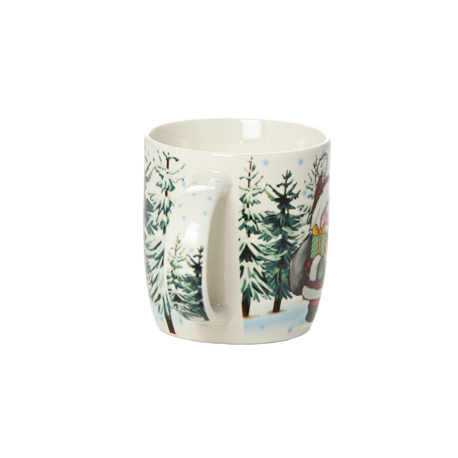 Kubek Świąteczny Ceramiczny Na Prezent 370 Ml Boże Narodzenie Mikołaj