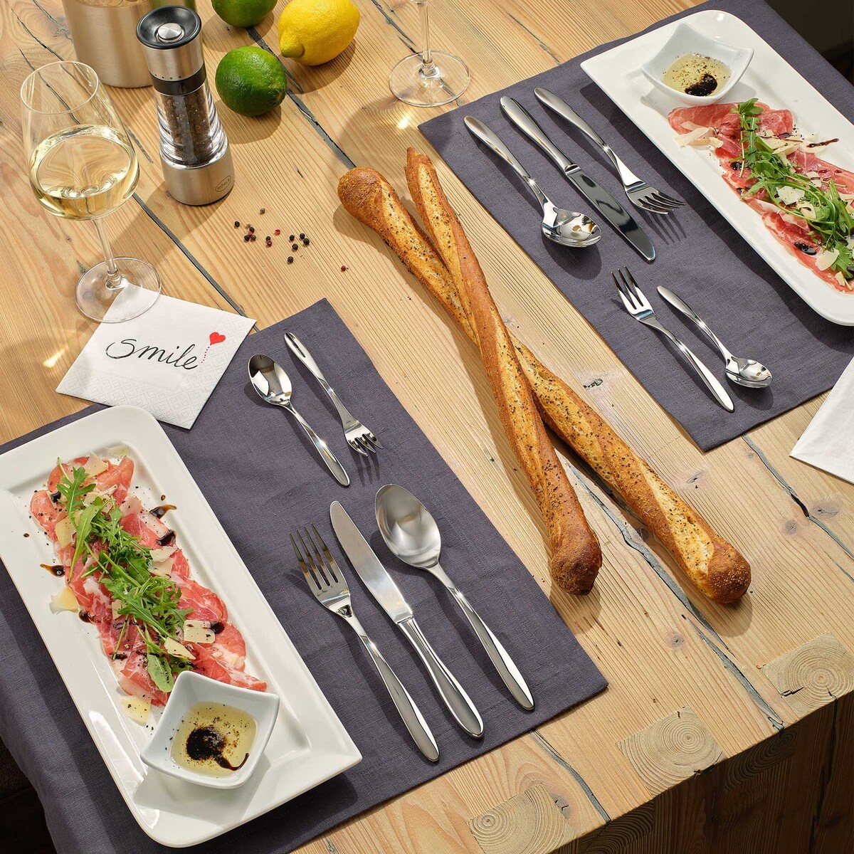 Zestaw sztućców CULTURE 30cz. wysoki połysk - Roesle