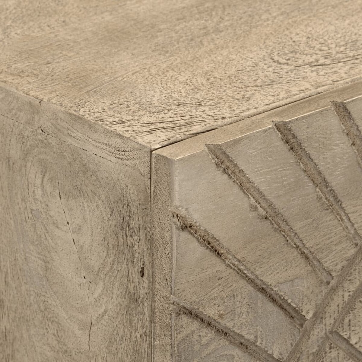 vidaXL Komoda, 55x30x76 cm, lite drewno mango i żelazo