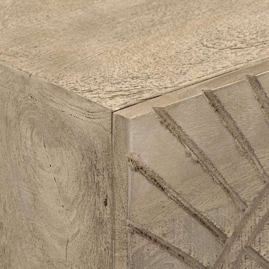 vidaXL Komoda, 55x30x76 cm, lite drewno mango i żelazo