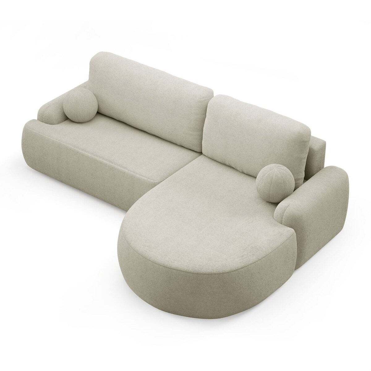 Zaokrąglony narożnik CLEO z funkcją spania, wersja prawa, Quelle 03