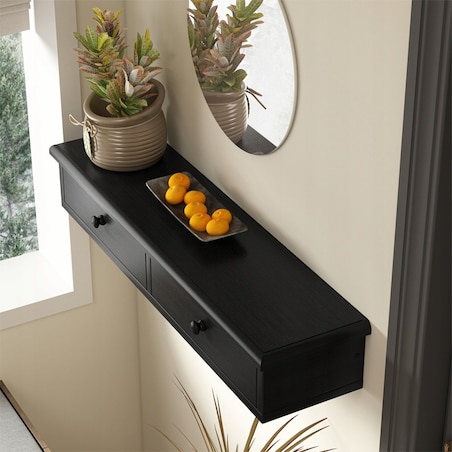 Półka wisząca z szufladami nowoczesna szafka loft salon sypialnia ścienna