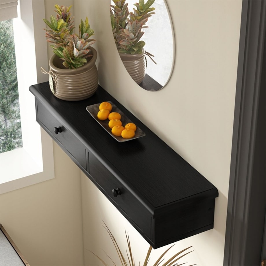 Półka wisząca z szufladami nowoczesna szafka loft salon sypialnia ścienna