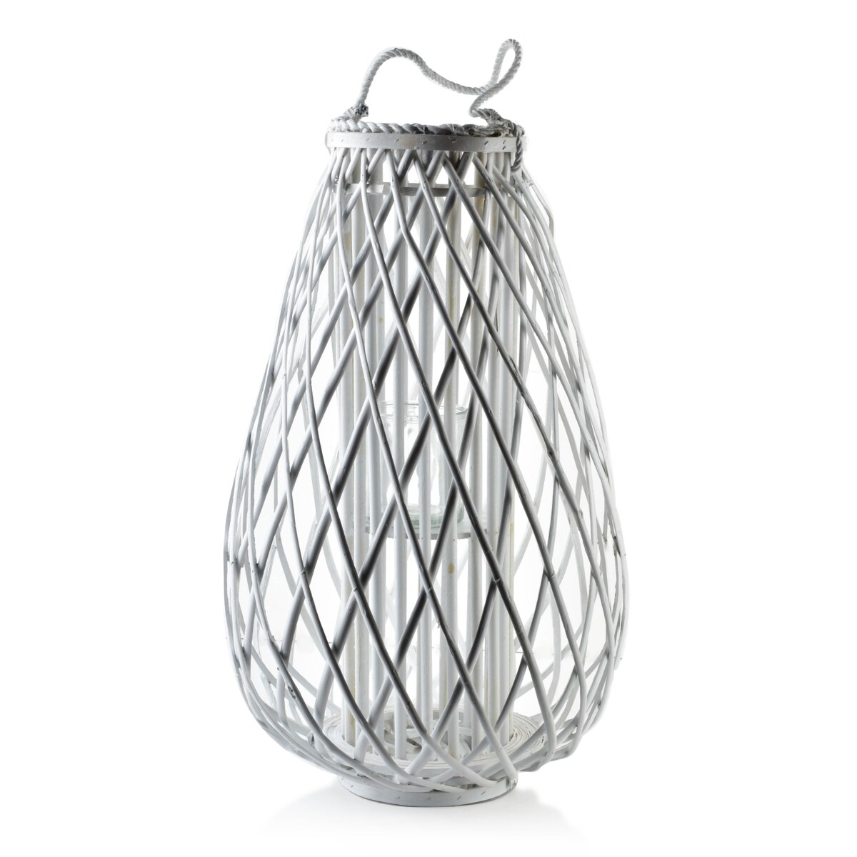 LUCIE WHITE Lampion 20x42xh70cm