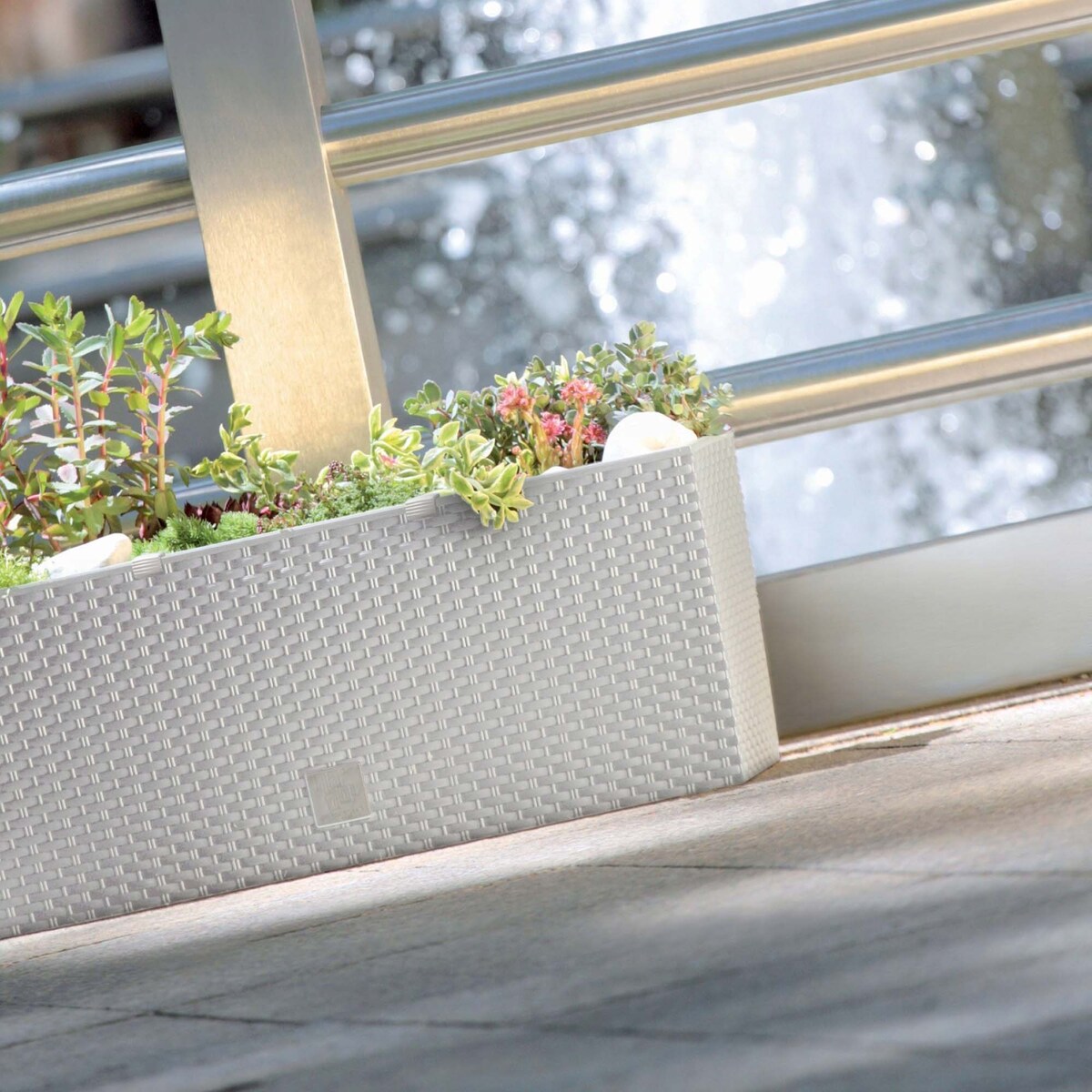 Korytko Balkonowe Skrzynka Ratanowe Taras Donica 30 L