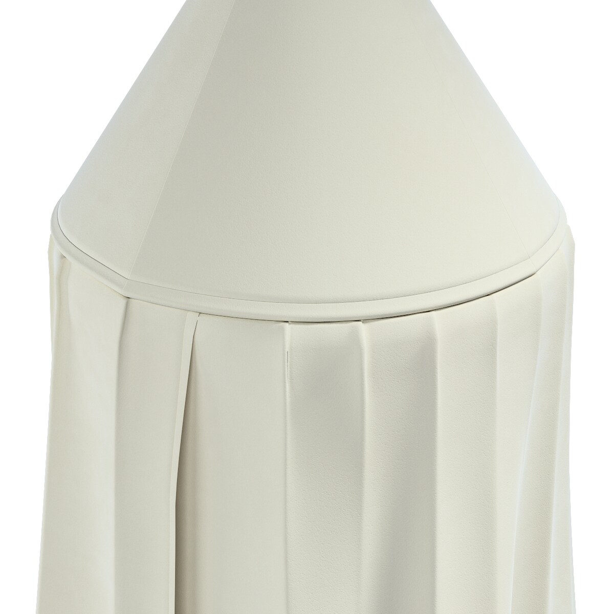 Baldachim do łóżeczka, śmietankowa biel, fi 50cmx230cm, Posh Velvet