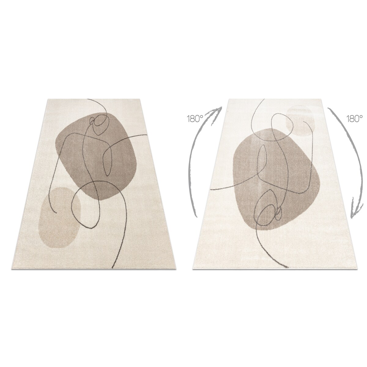 Dywan FUSION 8299 krem / beż - Geometryczny, 280x370 cm